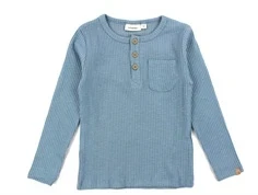 Lil Atelier smoke blue top